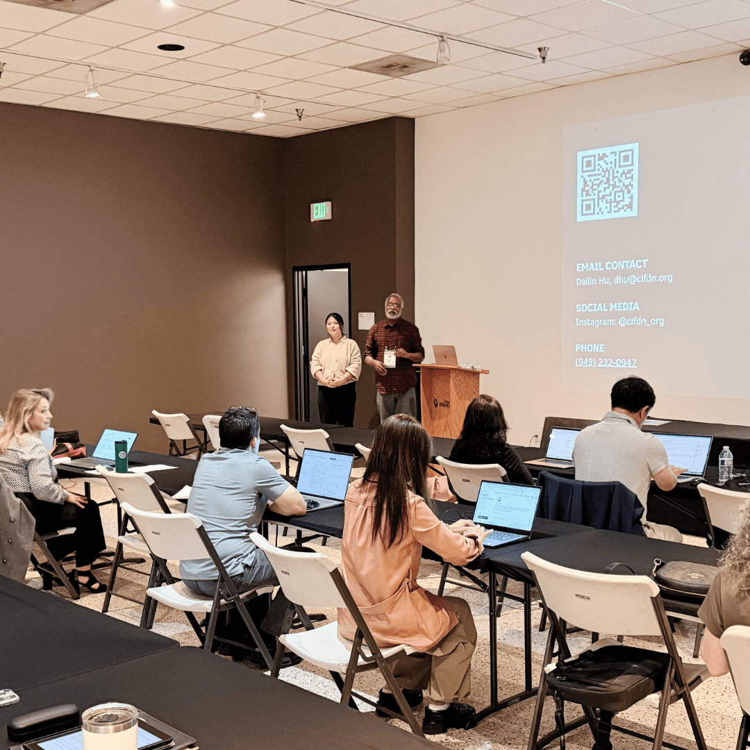 Community partners running an AI program